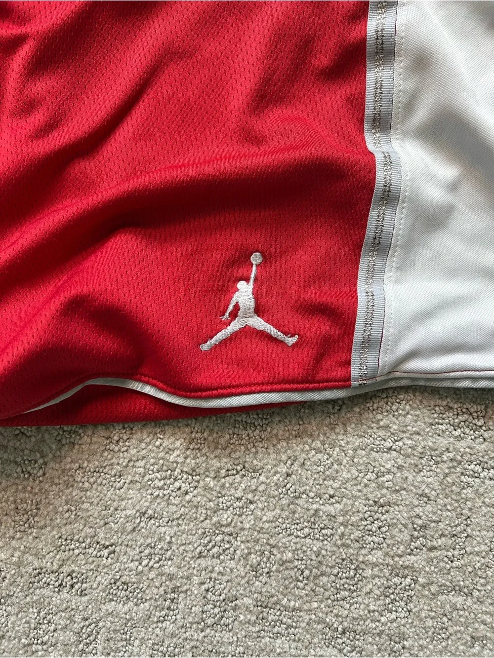 Nike Air Jordan Red Hoop Shorts Mens 3XL Y2K Rare 90s Grail - Basketball Baggy